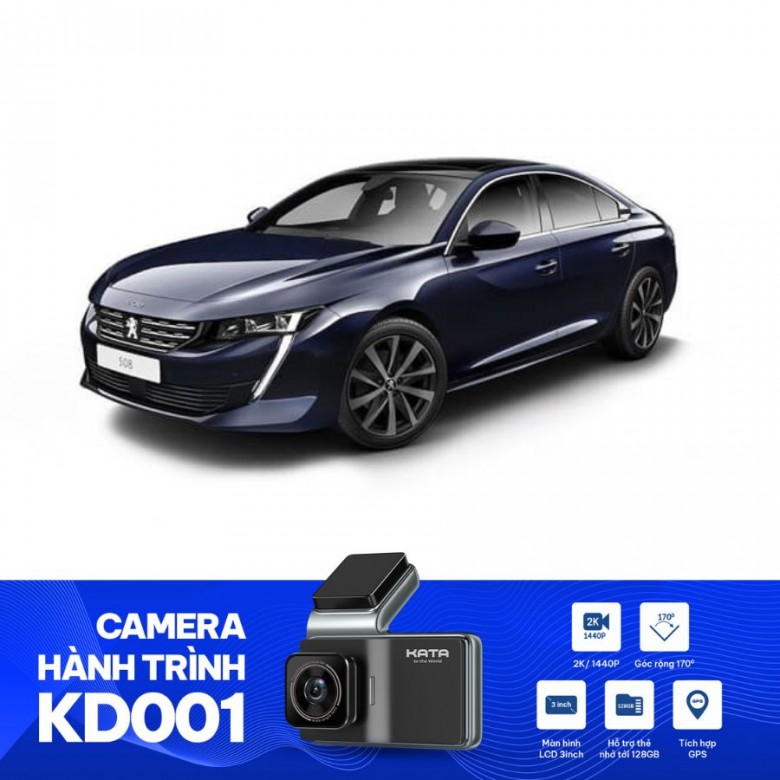 Bộ Camera Hành Trình Trước Sau Xe Peugeot 508 2021
